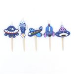 Casa si Gradina - Decoratiuni - Decoratiuni petrecere - Accesorii pentru petrecere - Set 5 lumanari avioane si ozn-uri - Infinity.ro