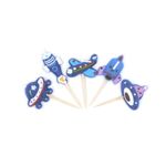 Casa si Gradina - Decoratiuni - Decoratiuni petrecere - Accesorii pentru petrecere - Set 5 lumanari avioane si ozn-uri - Infinity.ro