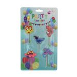 Casa si Gradina - Decoratiuni - Decoratiuni petrecere - Accesorii pentru petrecere - Set 5 lumanari party dinozauri colorati - Infinity.ro