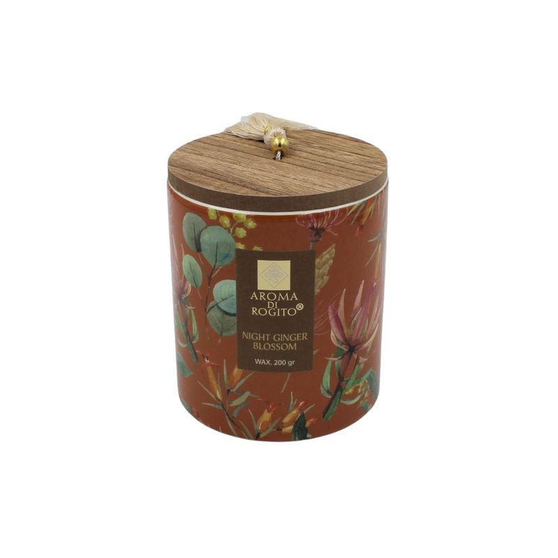 Casa si Gradina - Decoratiuni - Aromaterapie si lumanari - Lumanari si candele - Lumanare suport ceramic Night Ginger Blossom 200g - Infinity.ro