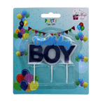 Casa si Gradina - Decoratiuni - Decoratiuni petrecere - Accesorii pentru petrecere - Lumanare party Birthday Boy Albastru - Infinity.ro