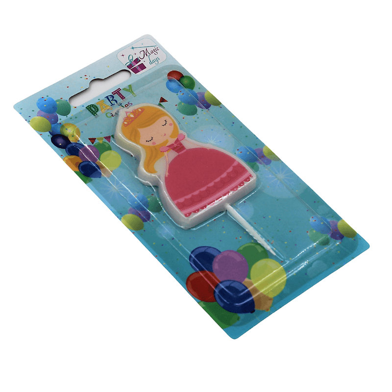 Casa si Gradina - Decoratiuni - Decoratiuni petrecere - Accesorii pentru petrecere - Lumanare party Printesa Mare Roz - Infinity.ro