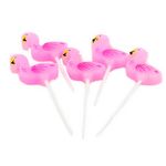 Casa si Gradina - Decoratiuni - Decoratiuni petrecere - Accesorii pentru petrecere - Set 5 lumanari Flamingo Roz - Infinity.ro