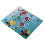 Casa si Gradina - Decoratiuni - Decoratiuni petrecere - Accesorii pentru petrecere - Set 5 lumanari Floricele Multicolor - Infinity.ro