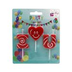 Casa si Gradina - Decoratiuni - Decoratiuni petrecere - Accesorii pentru petrecere - Set lumanari party I LOVE YOU - Infinity.ro