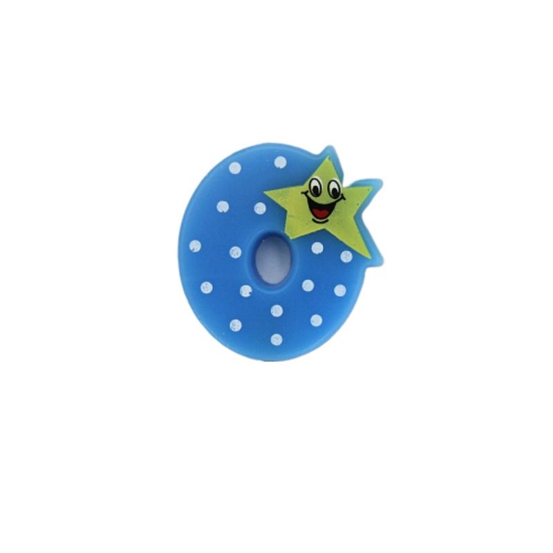 Casa si Gradina - Decoratiuni - Decoratiuni petrecere - Accesorii pentru petrecere - Lumanare aniversara albastra cifra 0 - Infinity.ro