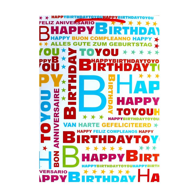 Market - Cadouri - Pungi cadou si accesorii - Punga XL Happy Birthday To You - Infinity.ro