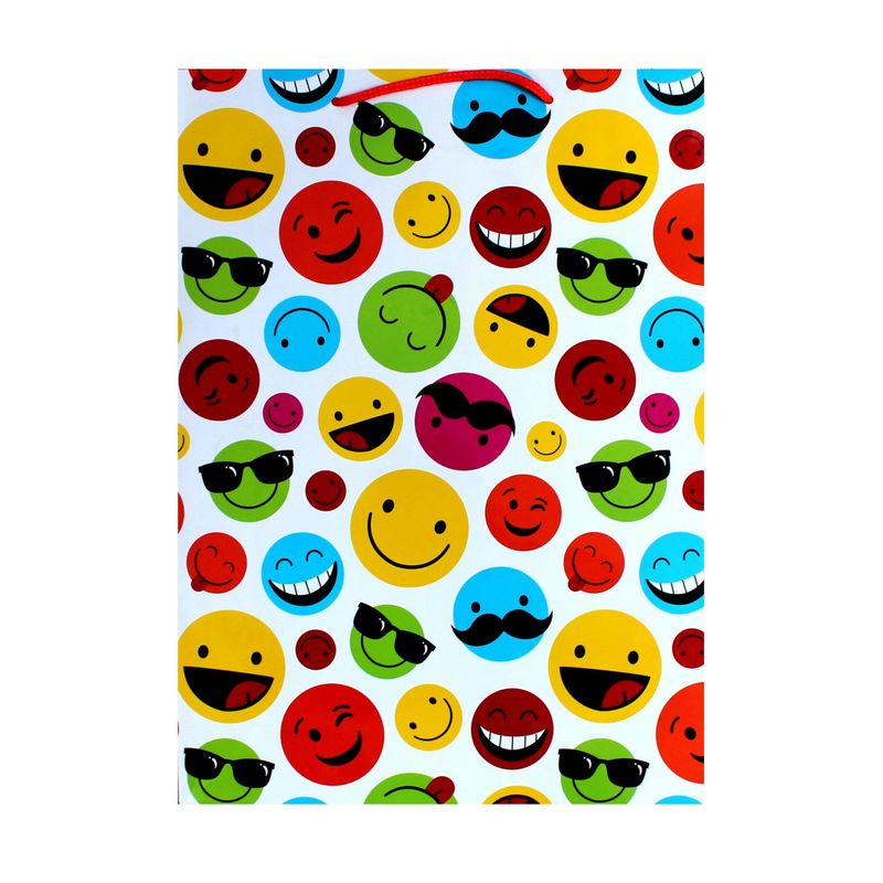 Market - Cadouri - Pungi cadou si accesorii - Punga de cadou XL Happy Faces - Infinity.ro