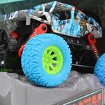 Jucarii, Copii si Bebe - Jucarii si jocuri - Vehicule si jucarii cu telecomanda - Masinute - Camion crazy albastru pull back 15cm - Infinity.ro