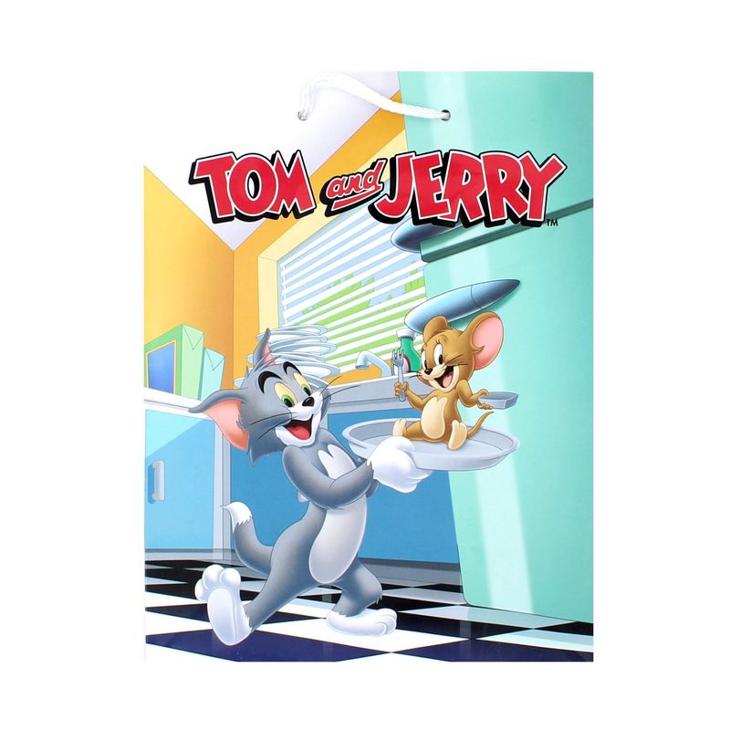 Market - Cadouri - Pungi cadou si accesorii - Punga hartie HM L Tom and Jerry - Infinity.ro