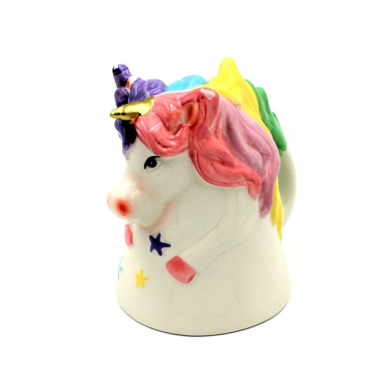 Casa si Gradina - Bucatarie si vesela - Cani si pahare - Cani si cesti - Cana figurina upside-down "Unicorn cu stelute" - Infinity.ro