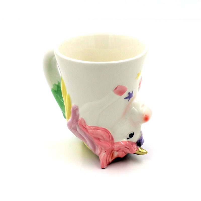 Casa si Gradina - Bucatarie si vesela - Cani si pahare - Cani si cesti - Cana figurina upside-down "Unicorn cu stelute" - Infinity.ro