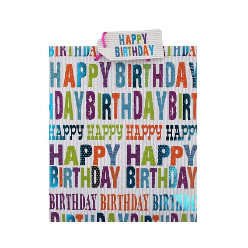 Market - Cadouri - Pungi cadou si accesorii - Punga cadou hartie M BIRTHDAY SMART - Infinity.ro