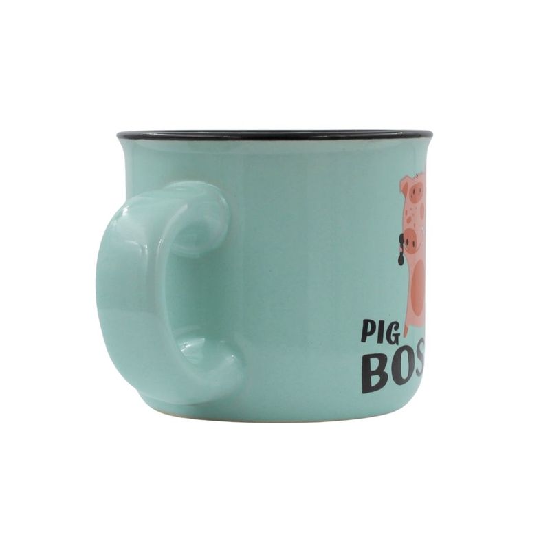 Casa si Gradina - Bucatarie si vesela - Cani si pahare - Cani si cesti - Cescuta espresso cu mesaj Pig Boss - Infinity.ro