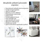 Casa si Gradina - Decoratiuni - DIY - Pietre semipretioase si accesorii - Piramida Orgonica multicolora, GlowforHome, jasp rosu, carneol, jasp galben, fuxita, turcoaz, lapis lazuli, ametist - Infinity.ro