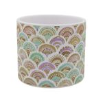 Casa si Gradina - Gradinarit si plante - Plante si ghivece - Ghivece si suporturi - Masca ghiveci ceramica model abstract 11cm - Infinity.ro