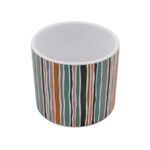 Casa si Gradina - Gradinarit si plante - Plante si ghivece - Ghivece si suporturi - Masca ghiveci ceramica dungulite multicolore 11cm - Infinity.ro