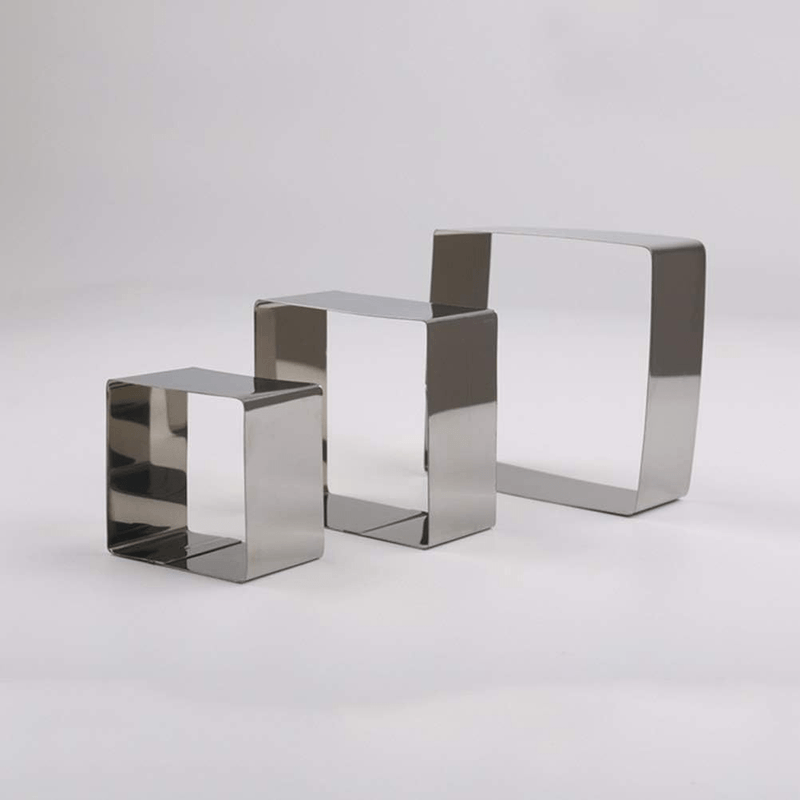 Casa si Gradina - Bucatarie si vesela - Ustensile bucatarie - Forme prajituri - Set 3 rame pentru tort forma patrata ABYZ - Infinity.ro