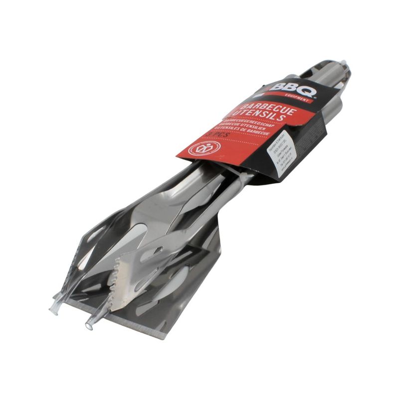 Casa si Gradina - Gradina si terasa - Gratare si accesorii - Accesorii gratare - Set 3 ustensile gratar metal 35cm - Infinity.ro