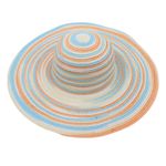 Fashion, accesorii si bijuterii - Femei - Accesorii femei - Caciuli si palarii femei - Palarie plaja dama nature cercuri colorate - Infinity.ro