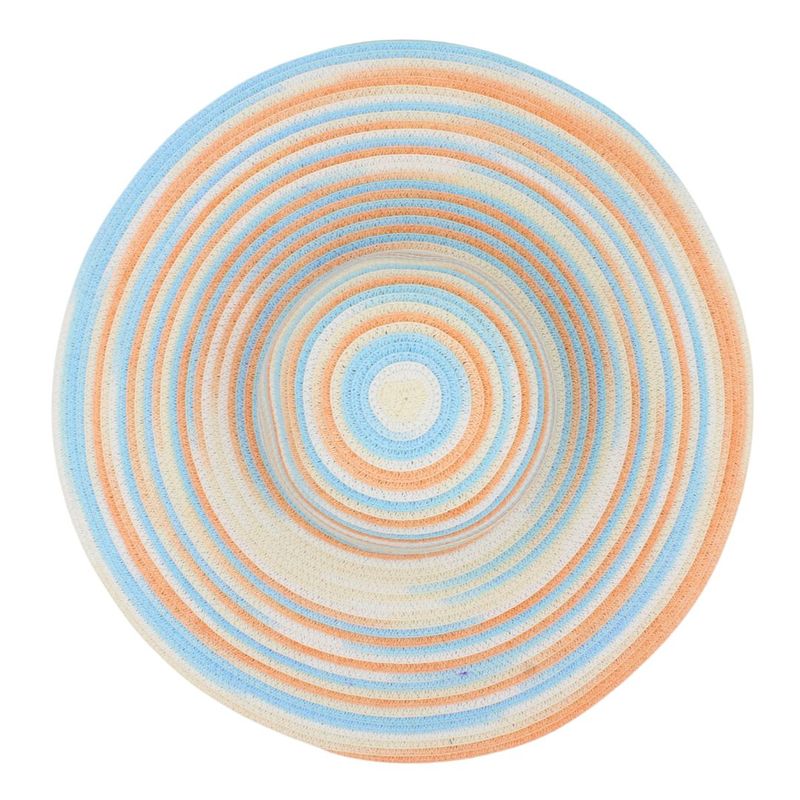 Fashion, accesorii si bijuterii - Femei - Accesorii femei - Caciuli si palarii femei - Palarie plaja dama nature cercuri colorate - Infinity.ro