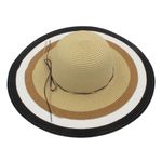 Fashion, accesorii si bijuterii - Femei - Accesorii femei - Caciuli si palarii femei - Palarie plaja dama bej cu funda subtire - Infinity.ro