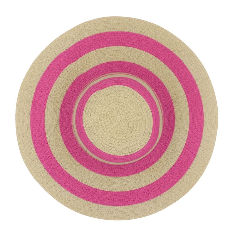 Fashion, accesorii si bijuterii - Femei - Accesorii femei - Caciuli si palarii femei - Palarie plaja dama nature dungi roz - Infinity.ro