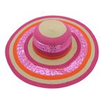 Fashion, accesorii si bijuterii - Femei - Accesorii femei - Caciuli si palarii femei - Palarie plaja dama colorata cu sclipici - Infinity.ro