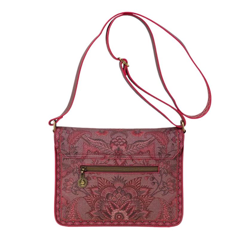 Fashion, accesorii si bijuterii - Femei - Accesorii femei - Genti si rucsacuri femei - Geanta tip postas Kyoto Festival Dark Pink 25x7x20cm - Infinity.ro