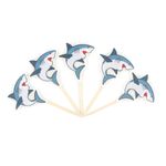 Casa si Gradina - Decoratiuni - Decoratiuni petrecere - Accesorii pentru petrecere - Set 5 lumanari party rechini fiorosi - Infinity.ro