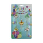 Casa si Gradina - Decoratiuni - Decoratiuni petrecere - Accesorii pentru petrecere - Set 5 lumanari party animale zoo - Infinity.ro