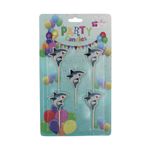 Casa si Gradina - Decoratiuni - Decoratiuni petrecere - Accesorii pentru petrecere - Set 5 lumanari party rechini fiorosi - Infinity.ro