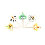 Casa si Gradina - Decoratiuni - Decoratiuni petrecere - Accesorii pentru petrecere - Set 5 lumanari party animale zoo - Infinity.ro