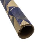 Carti si Birotica - Birotica - Articole ambalare - Hartie ambalat Kraft Vintage curbe albastre - Infinity.ro