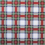 Carti si Birotica - Birotica - Articole ambalare - Hartie ambalat cadouri CLASSICO tartan alb - Infinity.ro