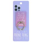 Laptop, Telefoane si Tablete - Telefoane mobile si accesorii - Accesorii Telefoane - Suport si docking telefoane - Suport inel telefon All you need is love & a dog - Infinity.ro