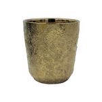 Casa si Gradina - Gradinarit si plante - Plante si ghivece - Ghivece si suporturi - Masca de ghiveci auriu Mica 15x12 cm - Infinity.ro