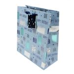 Market - Cadouri - Pungi cadou si accesorii - Punga Clairefontaine XL Metallic Boy B-day - Infinity.ro