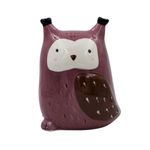Casa si Gradina - Decoratiuni - Obiecte decorative - Decoratiuni camera copilului - Pusculita din ceramica model bufnita mov - Infinity.ro