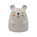 Casa si Gradina - Decoratiuni - Obiecte decorative - Decoratiuni camera copilului - Pusculita din ceramica model ursulet alb - Infinity.ro