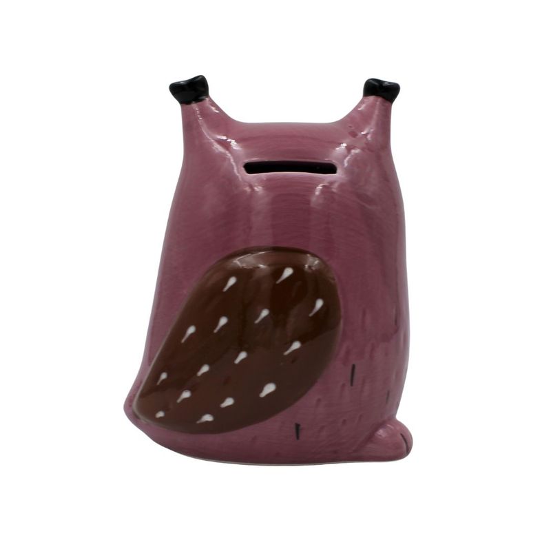 Casa si Gradina - Decoratiuni - Obiecte decorative - Decoratiuni camera copilului - Pusculita din ceramica model bufnita mov - Infinity.ro