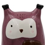 Casa si Gradina - Decoratiuni - Obiecte decorative - Decoratiuni camera copilului - Pusculita din ceramica model bufnita mov - Infinity.ro