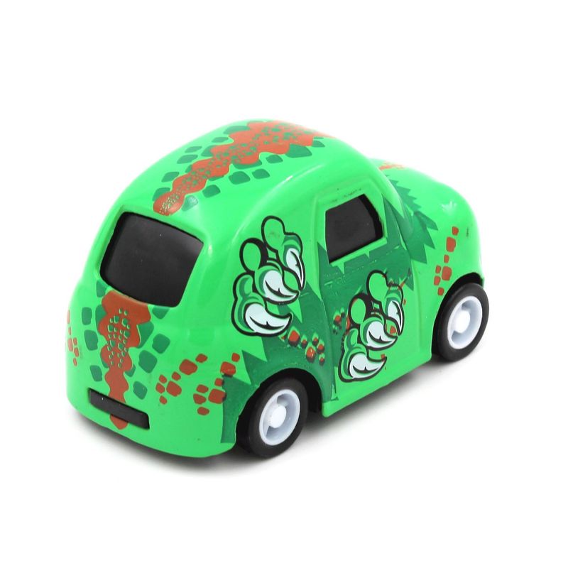 Jucarii, Copii si Bebe - Jucarii si jocuri - Vehicule si jucarii cu telecomanda - Masinute - Masinuta cu sistem pull-back dinozaur verde - Infinity.ro