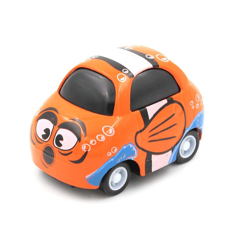 Jucarii, Copii si Bebe - Jucarii si jocuri - Vehicule si jucarii cu telecomanda - Masinute - Masinuta cu sistem pull-back clown fish - Infinity.ro