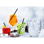 Casa si Gradina - Bucatarie si vesela - Accesorii bar - Frapiere si clesti gheata - Frapiera Pentru Gheata din Sticla cu Maner si Cleste din PVC Glixicom - Infinity.ro