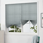 Casa si Gradina - Textile si covoare - Rulouri si jaluzele - Jaluzea Plisata cu Sistem de Prindere Autoadeziv Glixicom 60 x 150 cm Gri - Infinity.ro