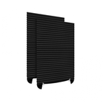 Casa si Gradina - Textile si covoare - Rulouri si jaluzele - Jaluzea Plisata cu Sistem de Prindere Autoadeziv Glixicom 60 x 150 cm Negru - Infinity.ro