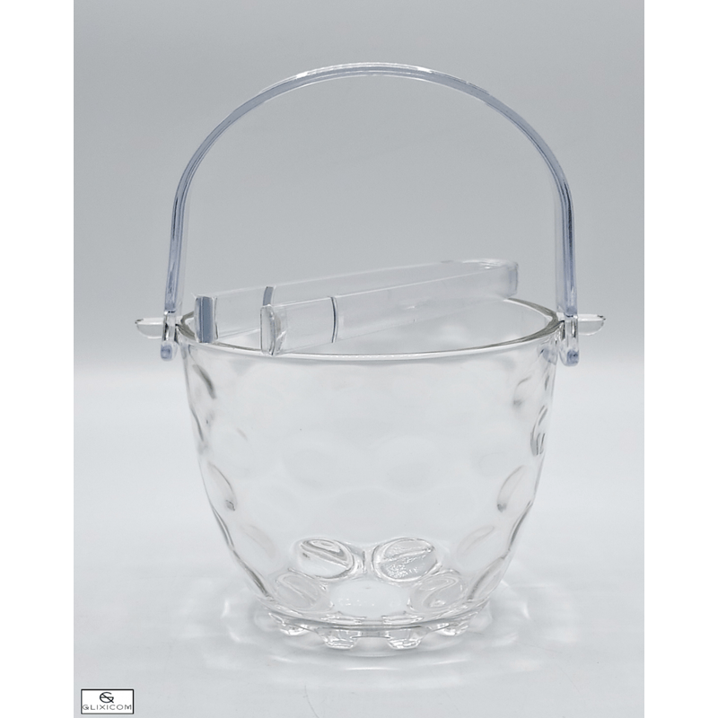 Casa si Gradina - Bucatarie si vesela - Accesorii bar - Frapiere si clesti gheata - Frapiera Pentru Gheata din Sticla cu Maner si Cleste din PVC Glixicom - Infinity.ro