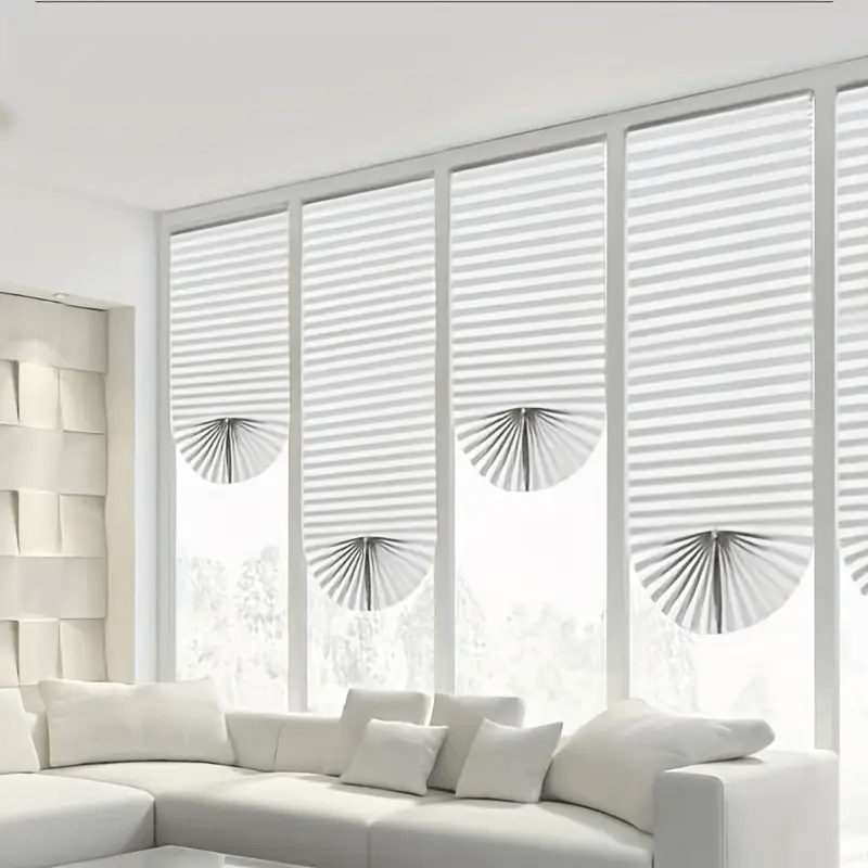 Casa si Gradina - Textile si covoare - Rulouri si jaluzele - Jaluzea Plisata cu Sistem de Prindere Autoadeziv Glixicom 60 x 150 cm Gri - Infinity.ro