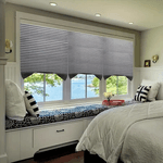 Casa si Gradina - Textile si covoare - Rulouri si jaluzele - Jaluzea Plisata cu Sistem de Prindere Autoadeziv Glixicom 60 x 150 cm Gri - Infinity.ro